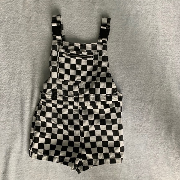 checkered overalls forever 21